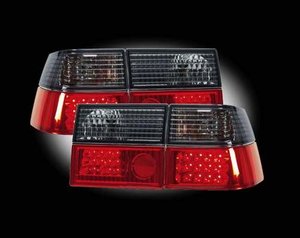 Focos traseros negros rojo de LEDS para VW Corrado In-Pro