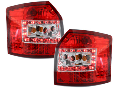 Focos Faros traseros LED Audi A4 B6 8E Avant 01-04 red/cristal