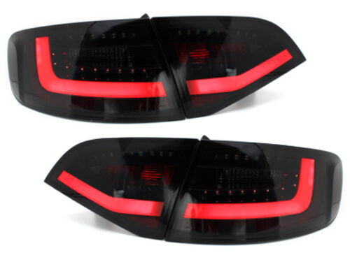 LITEC Focos Faros traseros LED Audi A4 B8 8K Avant 09-12 negro/ahumado