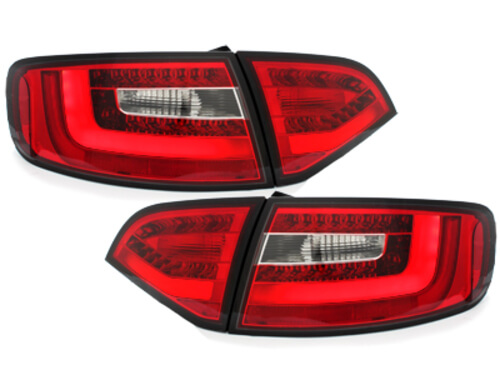 LITEC Focos Faros traseros LED Audi A4 B8 8K Avant 09-12 rojo/transparente