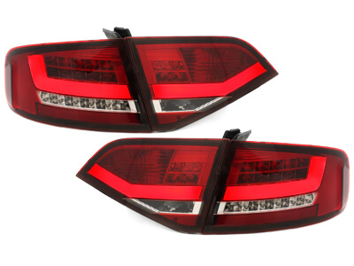 Focos Faros traseros LED Audi A4 B8 8K Lim. 07-10 rojo/cristal