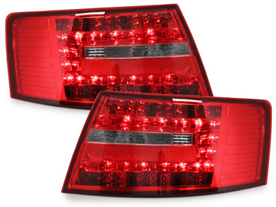 Focos Faros traseros LED Audi A6 Lim.04-08 rojo/transparente