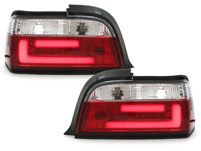 Focos Faros traseros LED BMW E36 Coupe 92-98 rojo/trasnp