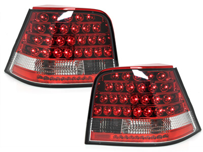 Focos Faros traseros LED VW Golf IV 97-04 rojo/cristal