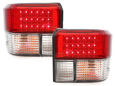 Focos Faros traseros LED VW T4 90-03 cristal/rojo