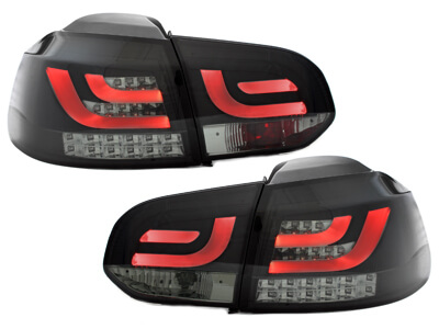 Focos Faros traseros LED VW Golf VI sin intermitente LED ahumado