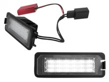 Kit luces de matricula de LEDs para VW Polo 6R negro