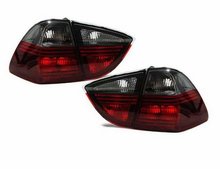 Focos traseros rojos y negros para BMW serie 3 E91 familiar