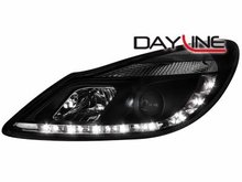 Focos delanteros luz diurna DAYLINE para Opel Corsa D 06+ negros