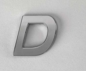 Logo letra D para pegar en el coche
